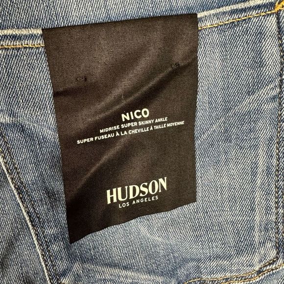 NWT Hudson Women’s Nico Midrise Super Skinny Ankle Denim Jeans Luca 29 - Picture 4 of 9